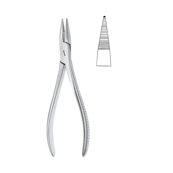 FLAT NOSE PLIER SERRATED 145 MM (5 3/4)