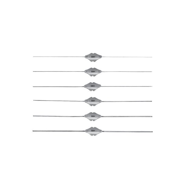 10-Piece Bowman Lacrimal Probes Surgical Set - ENT Instruments - Stainless Steel